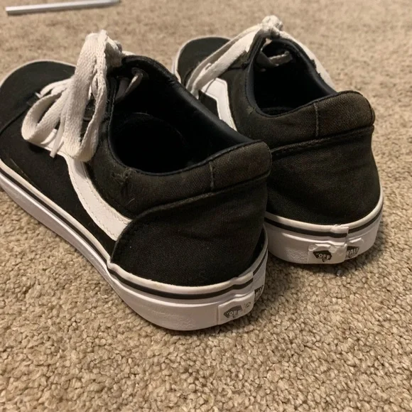 Vans Old Skool Shoe Black/White - Size 8 - Picture 7 of 7